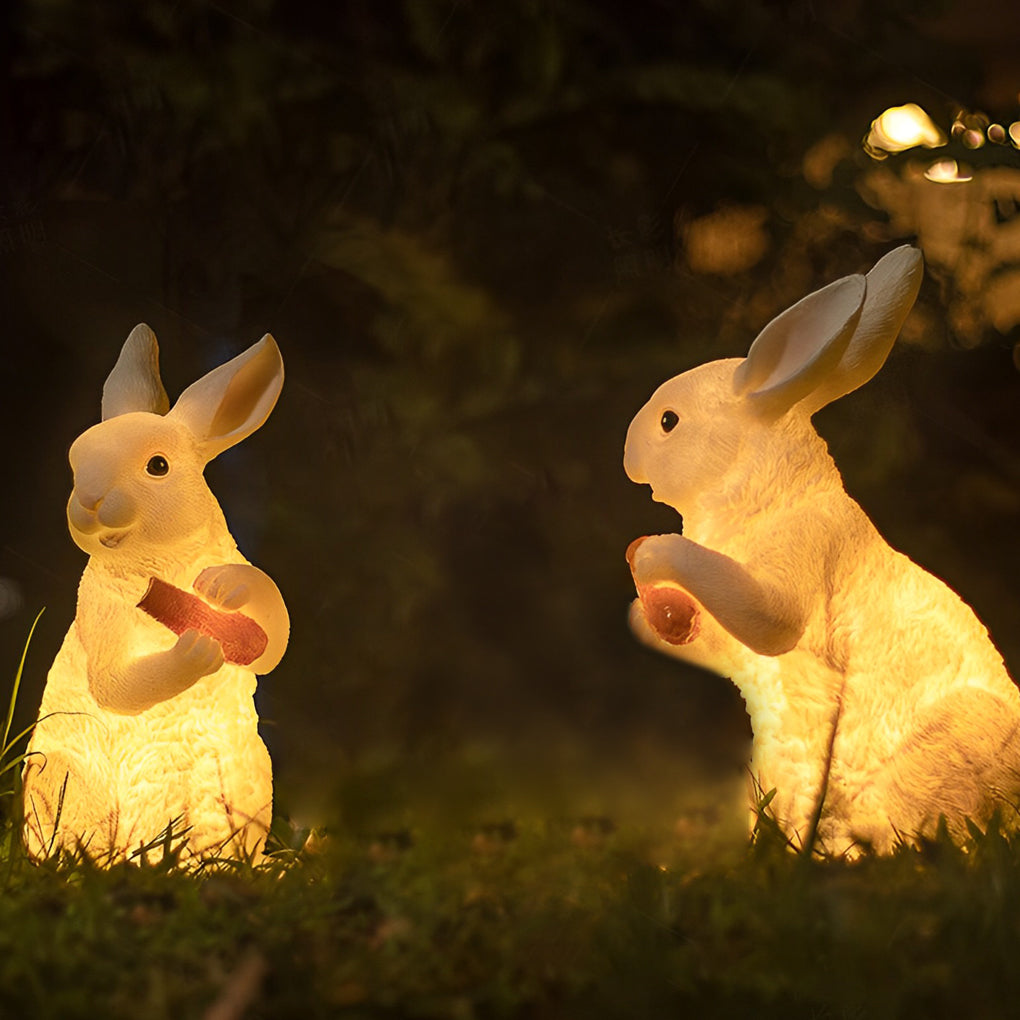 Lowell Rabbit Modern Resin Fiberglass Outdoor Lights
