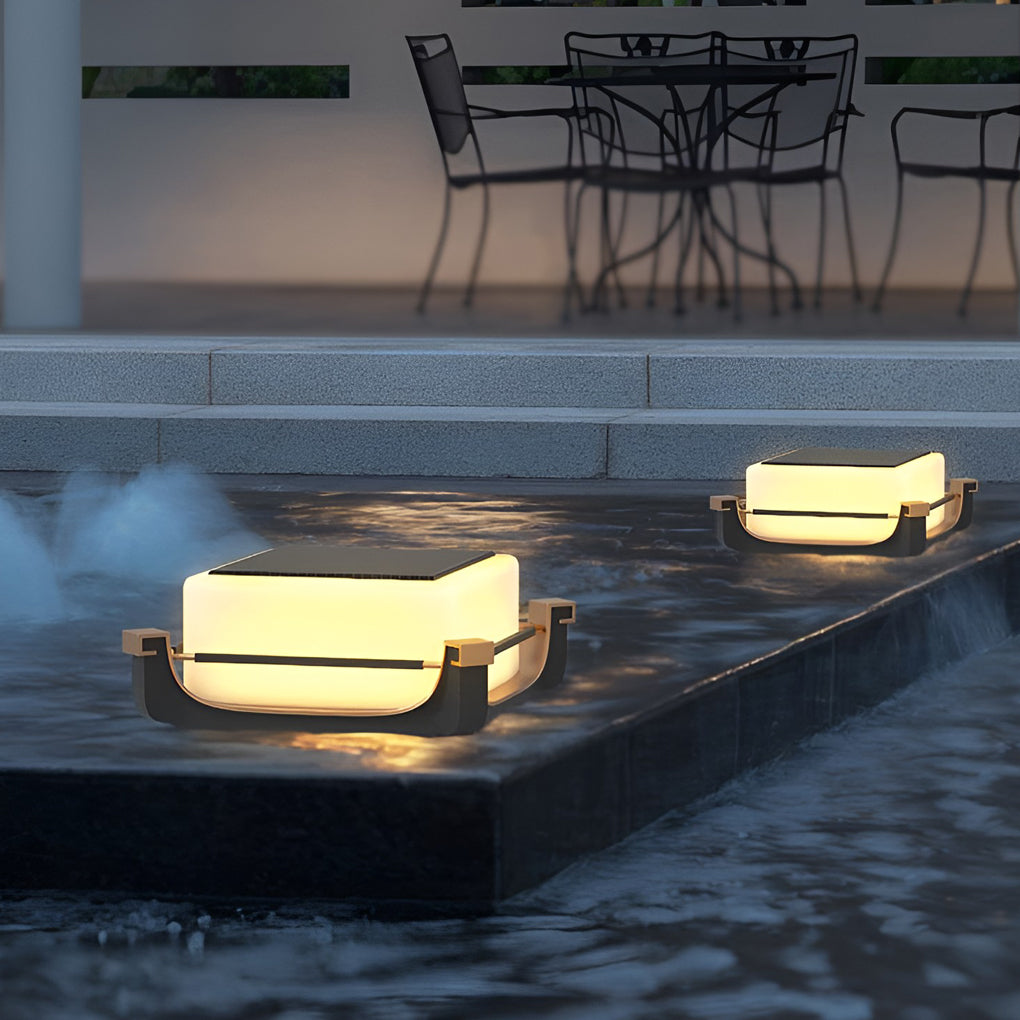 Oliver LED Modern Solar PC Outdoor Fence Post Lights