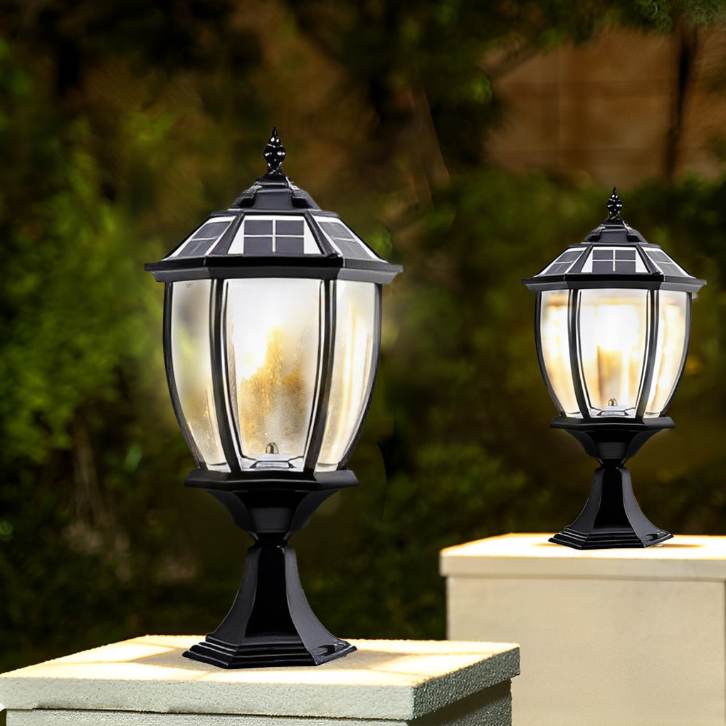 Tyler Led Vintage Solar Fence Outdoor Post Lights