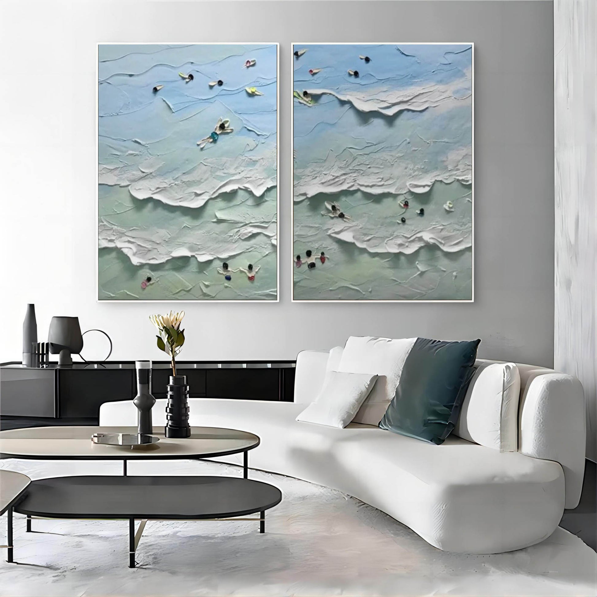 Abstract Painting Set Of 2 SP127 - Neutralighting