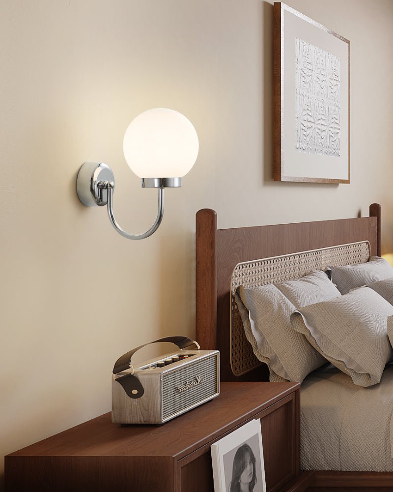 Varnys Chrome Wall Sconce-Neutral Decor