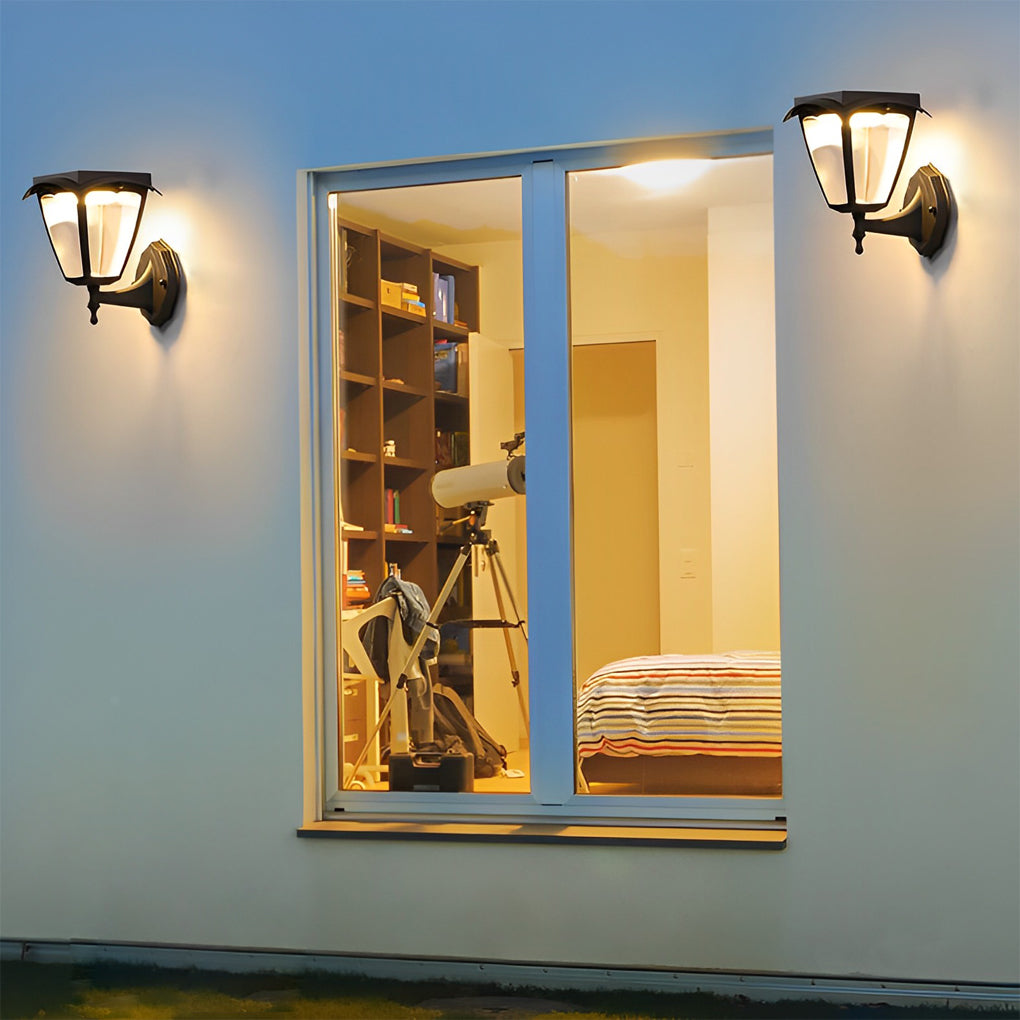 Fern Solar Powered Porch LED Outdoor Wall Light