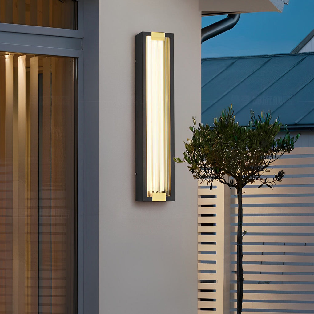 Juie Rectangular LED Modern Outdoor Porch Lights
