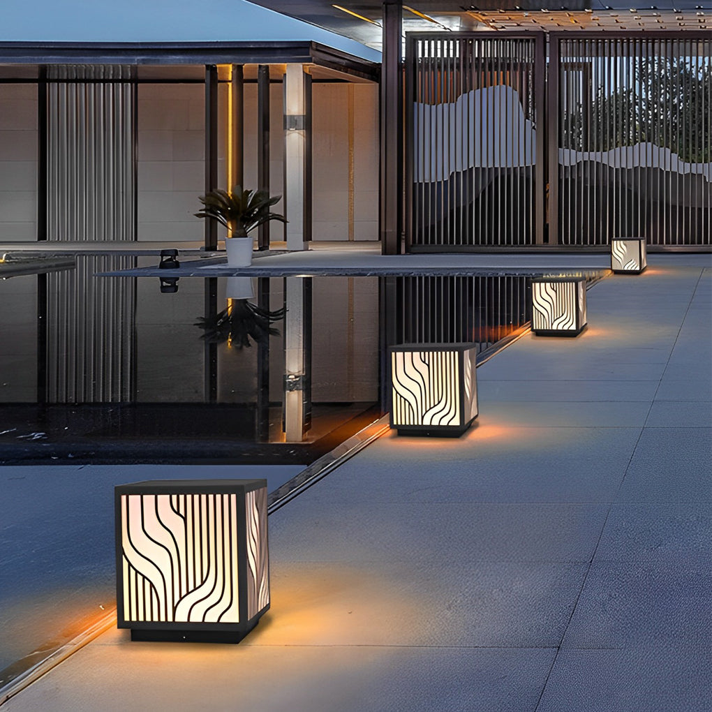 Primav Creative LED Modern Outdoor Fence Post Light