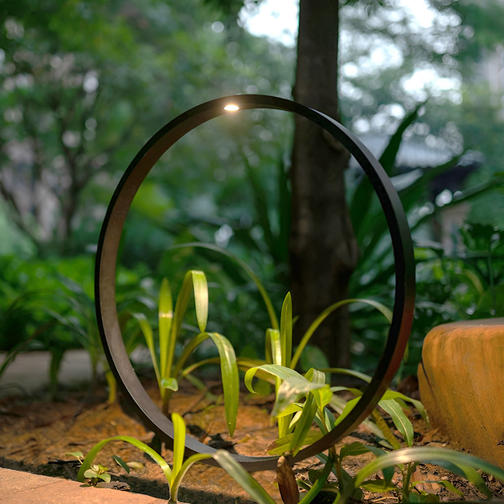 Floyd Elegant Circular Ring Outdoor Pathway Light