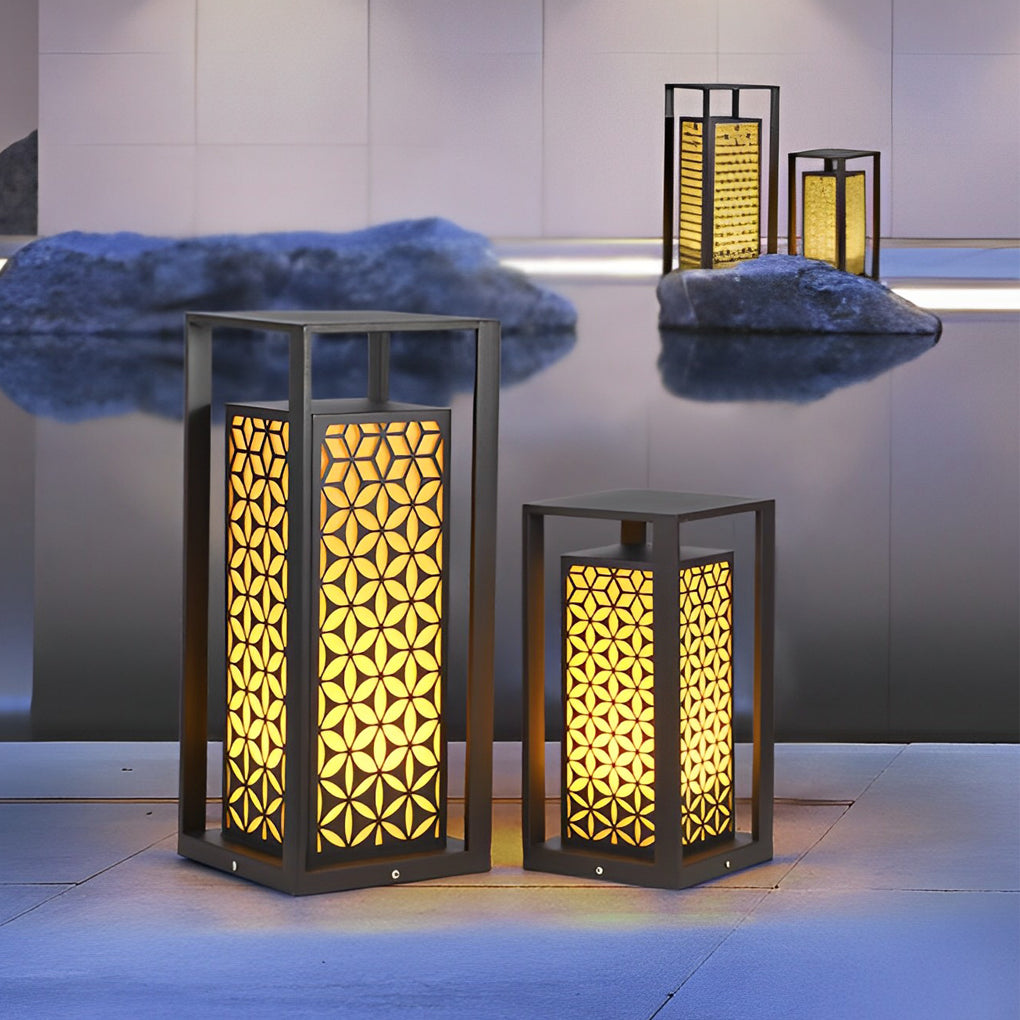 Gala Floral Pattern Unique Modern Pathway Lights
