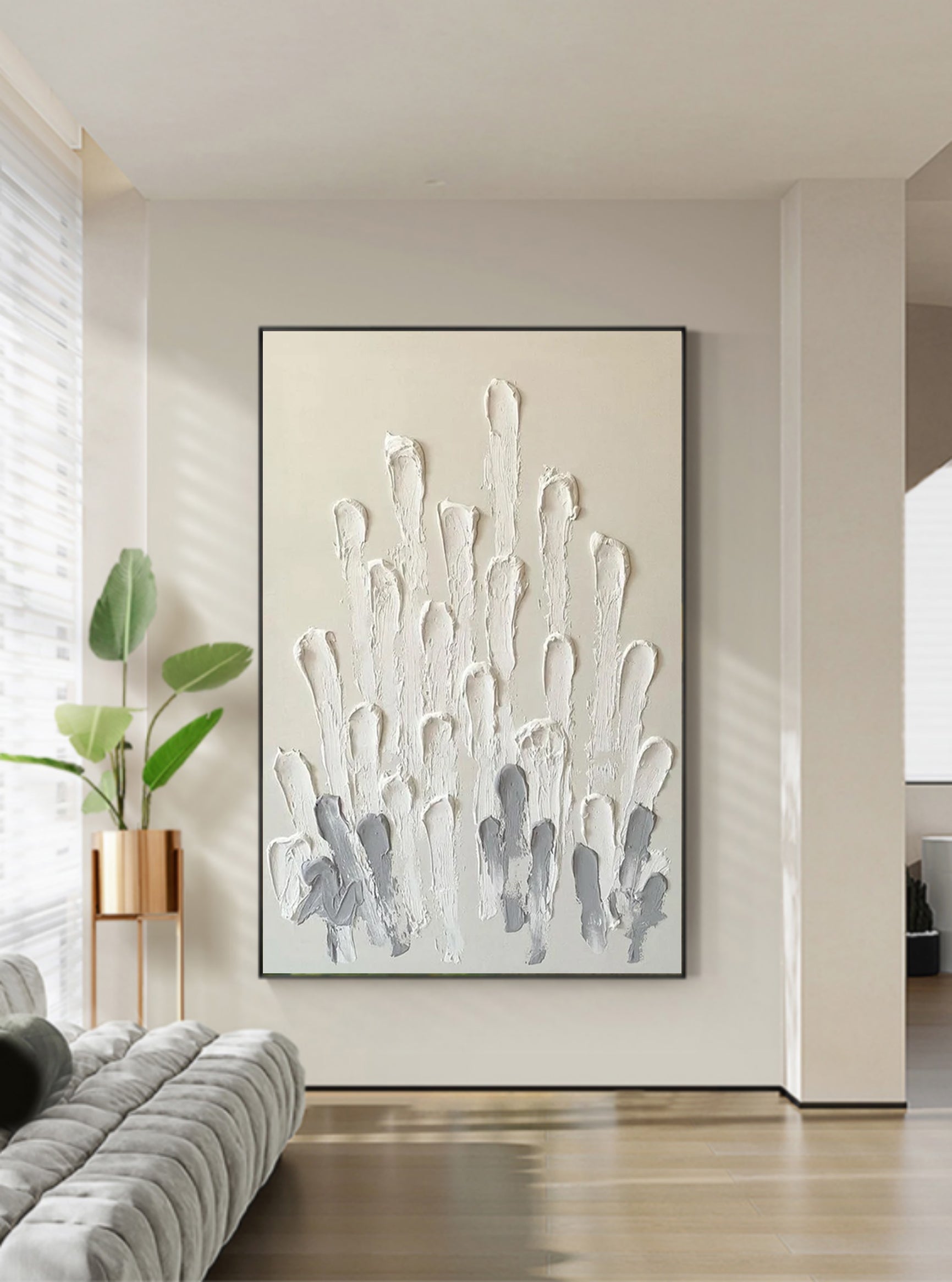 Plaster Art Texture Painting SG167 - Neutralighting