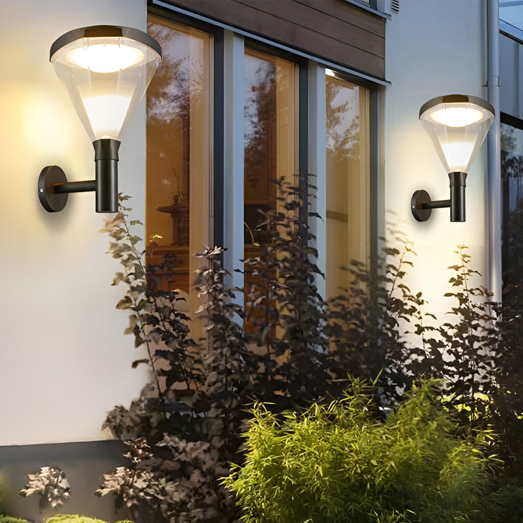 Joye Geometric LED Modern Plug in Outdoor Wall Lamp