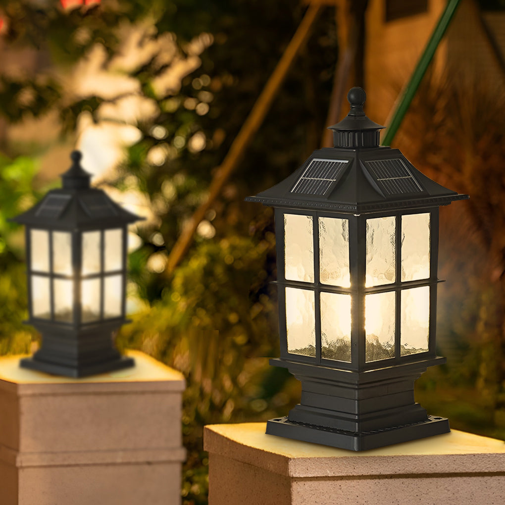 Blyth LED Modern Solar Outdoor Post Caps Light