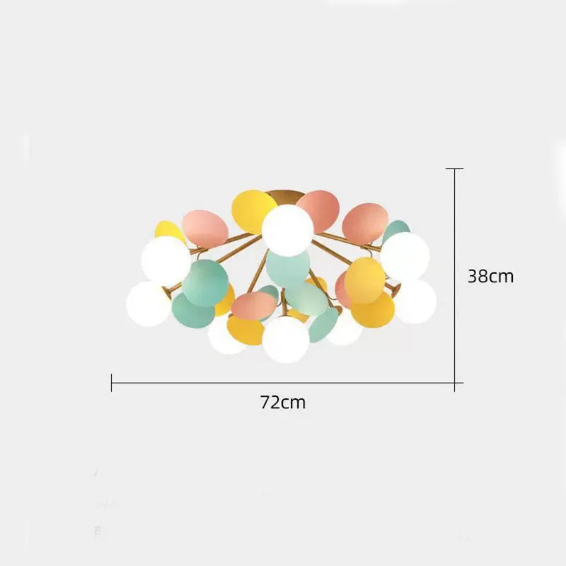 Aria Modern Bubble Cluster Ceiling Light, Colorful - Neutral Decor