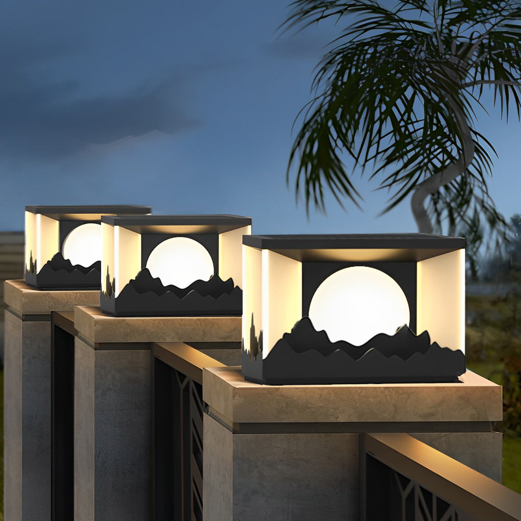 Megan Scenery Design LED Outdoor Fence Post Lights