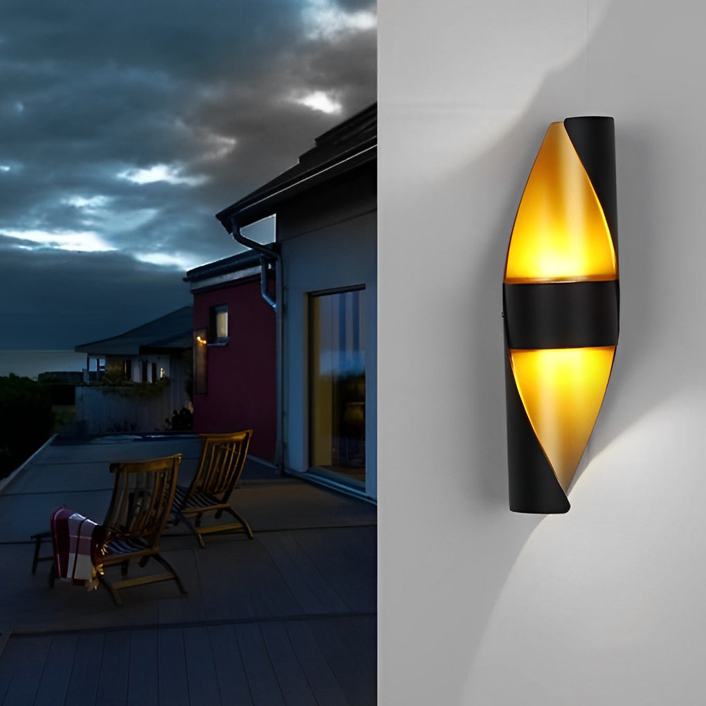 Wever Spiral Outdoor Wall Mounted Light