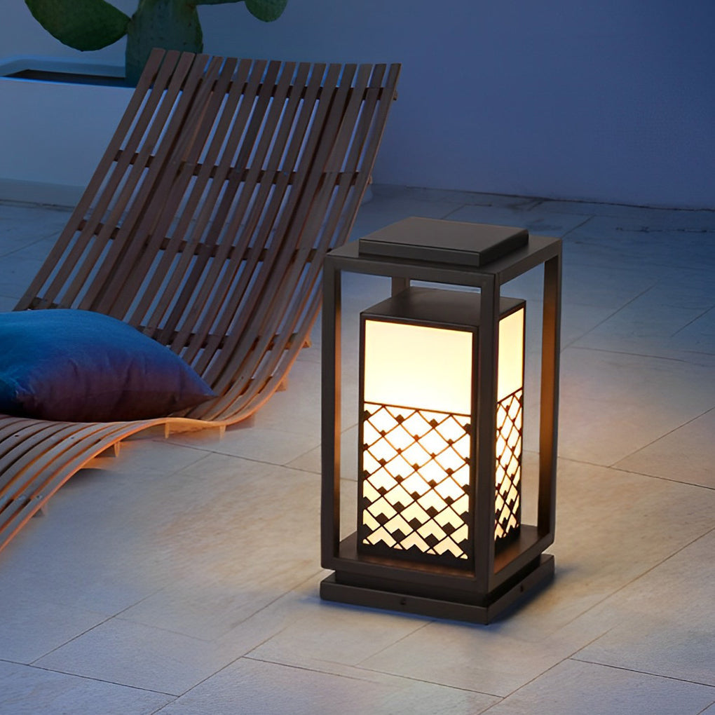 Page Retro LED Patterned Outdoor Pathway Lights