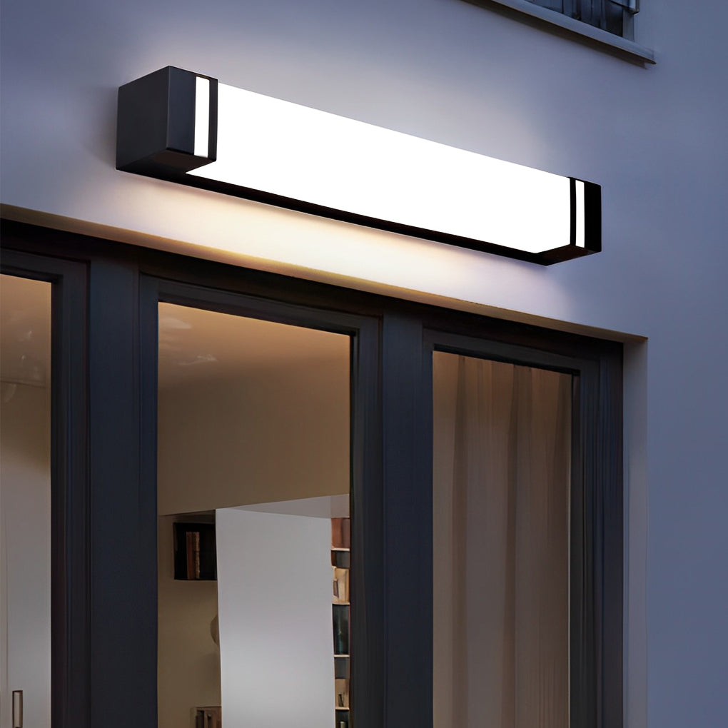 Serene Rectangle Modern LED Outdoor Wall Light