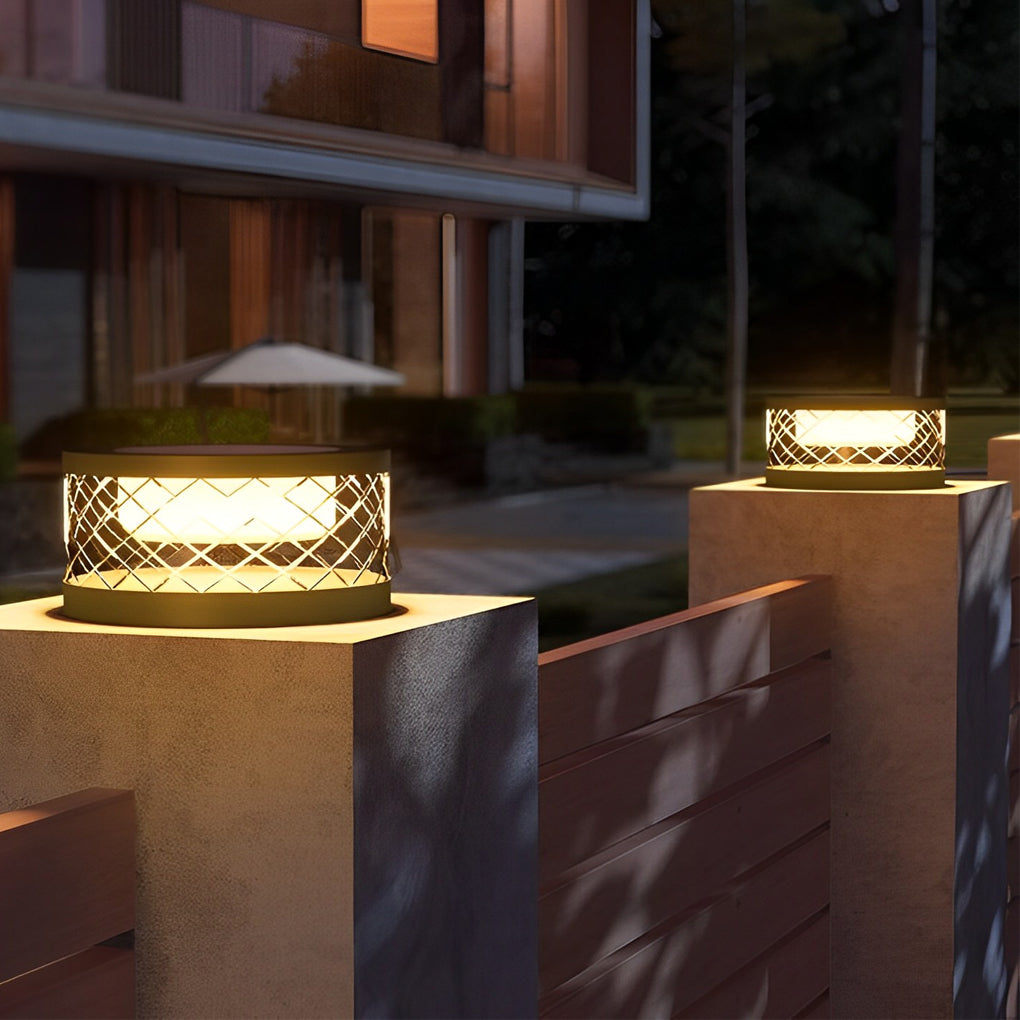Glynnis Creative Modern Outdoor Post Caps Lights