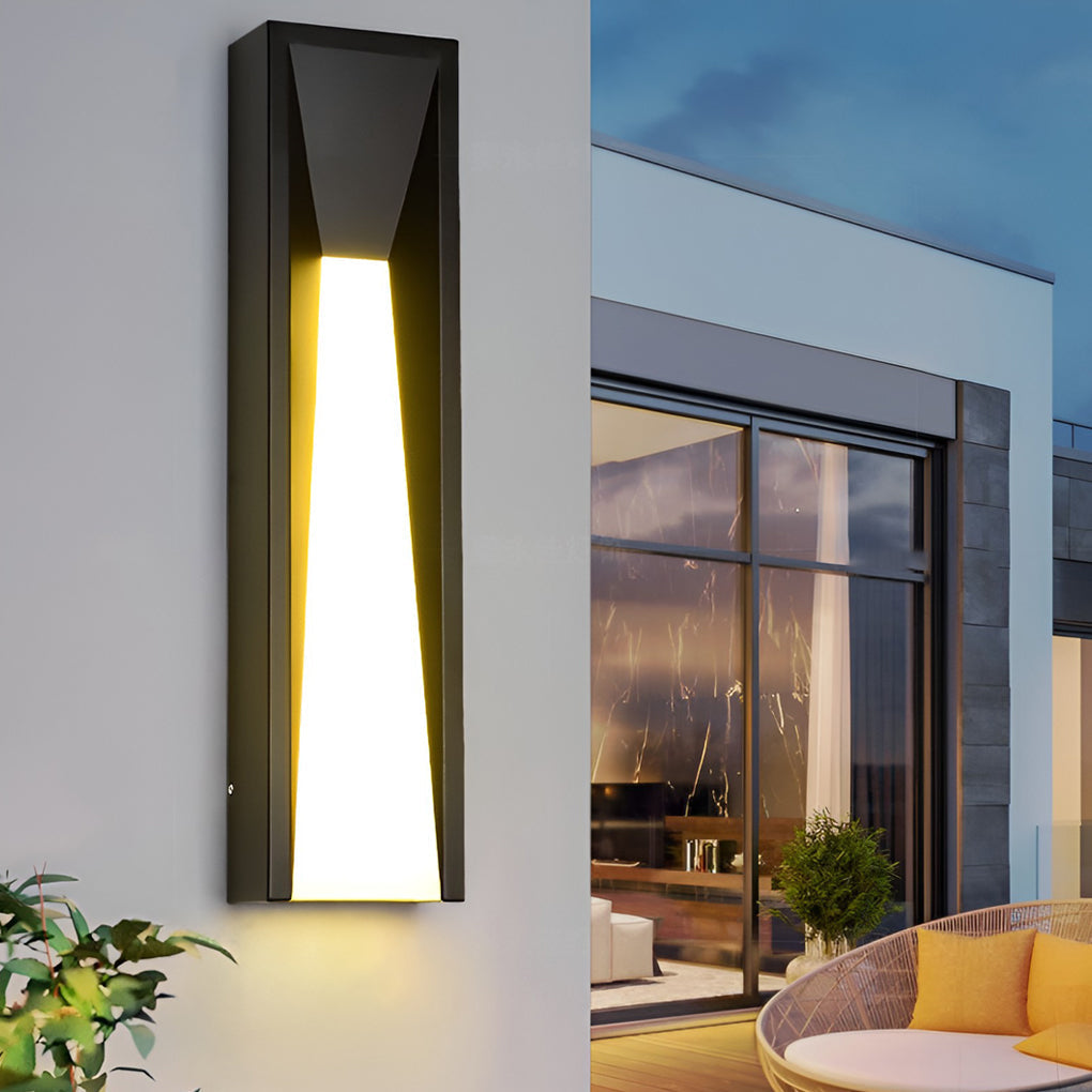 Vera LED Modern Steel Outdoor Sconces Wall Light
