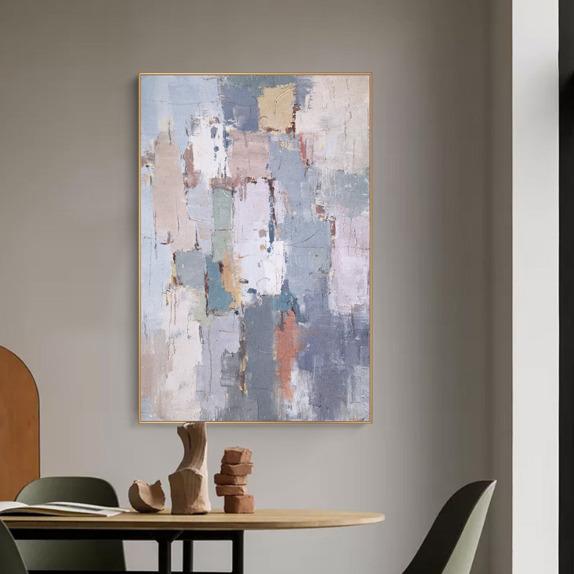 large Abstract Geometric Art ABAV57 - Neutralighting