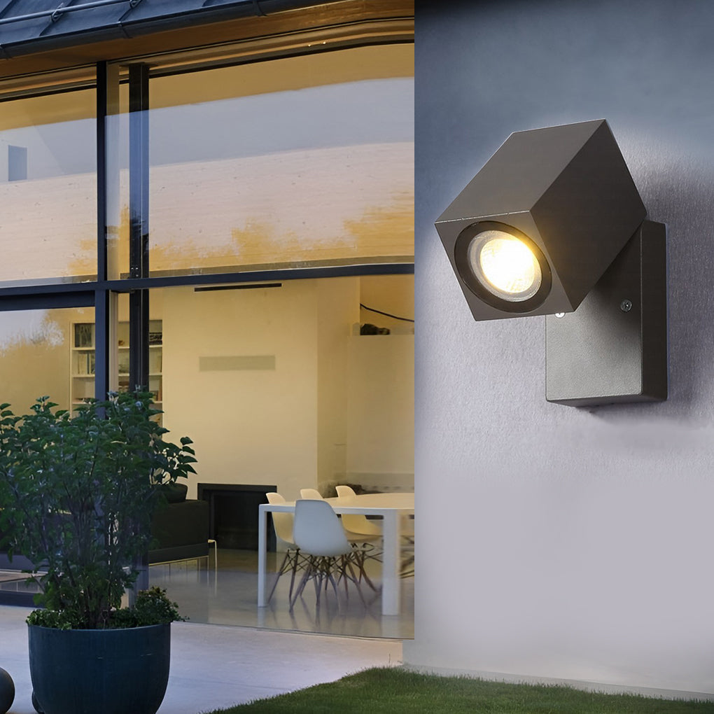 Constnt Square Sensor LED Outdoor Wall Spot Lights