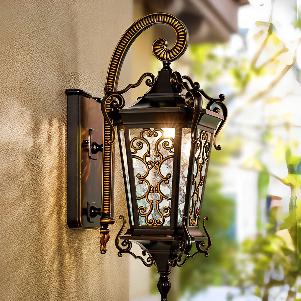 Adrnne Retro Pattern European Outdoor Wall Lamp