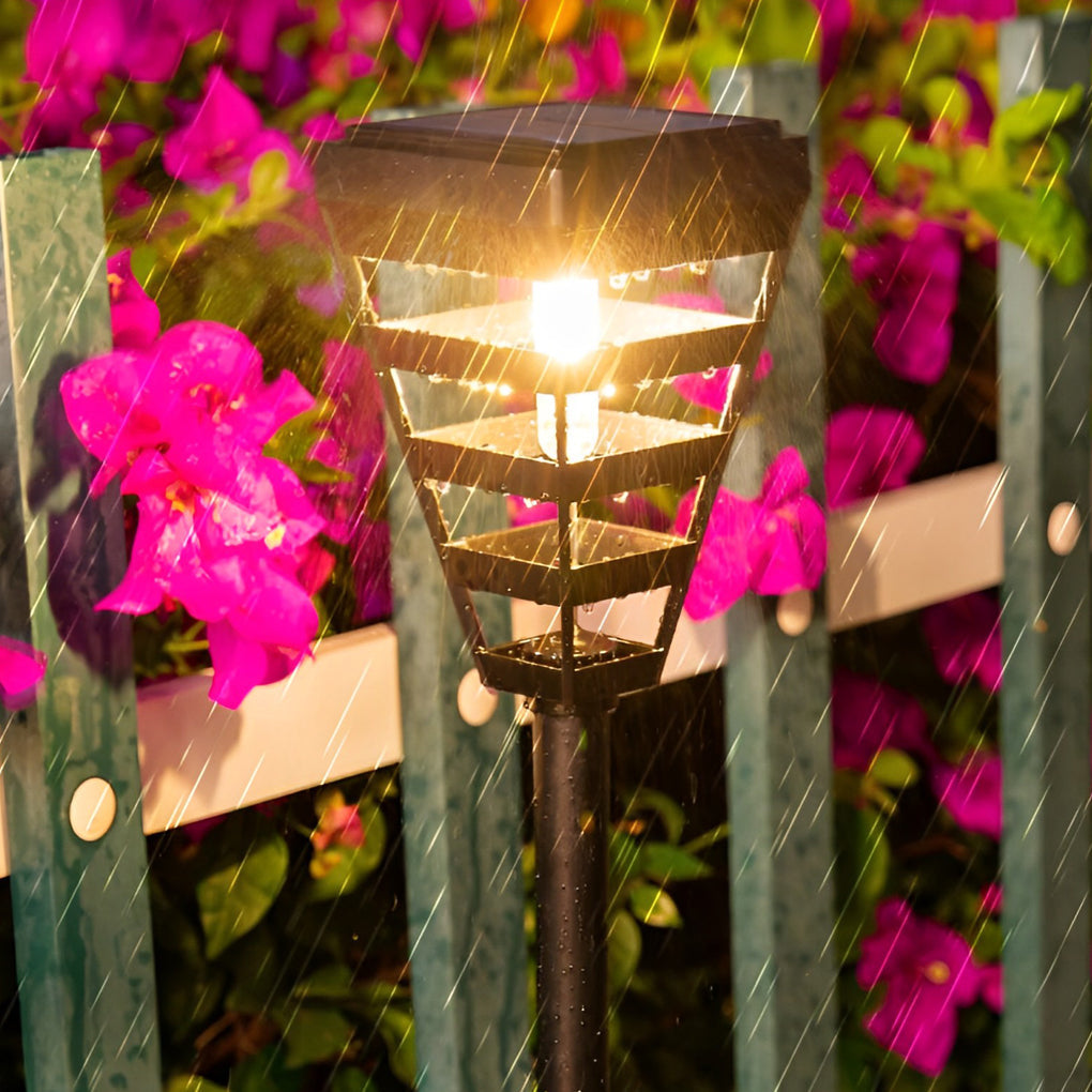 Madg Smart Solar ABS Outdoor Post Lawn Lamp