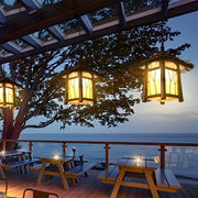 Wyne Branch Pattern Versatile Bamboo Outdoor Light