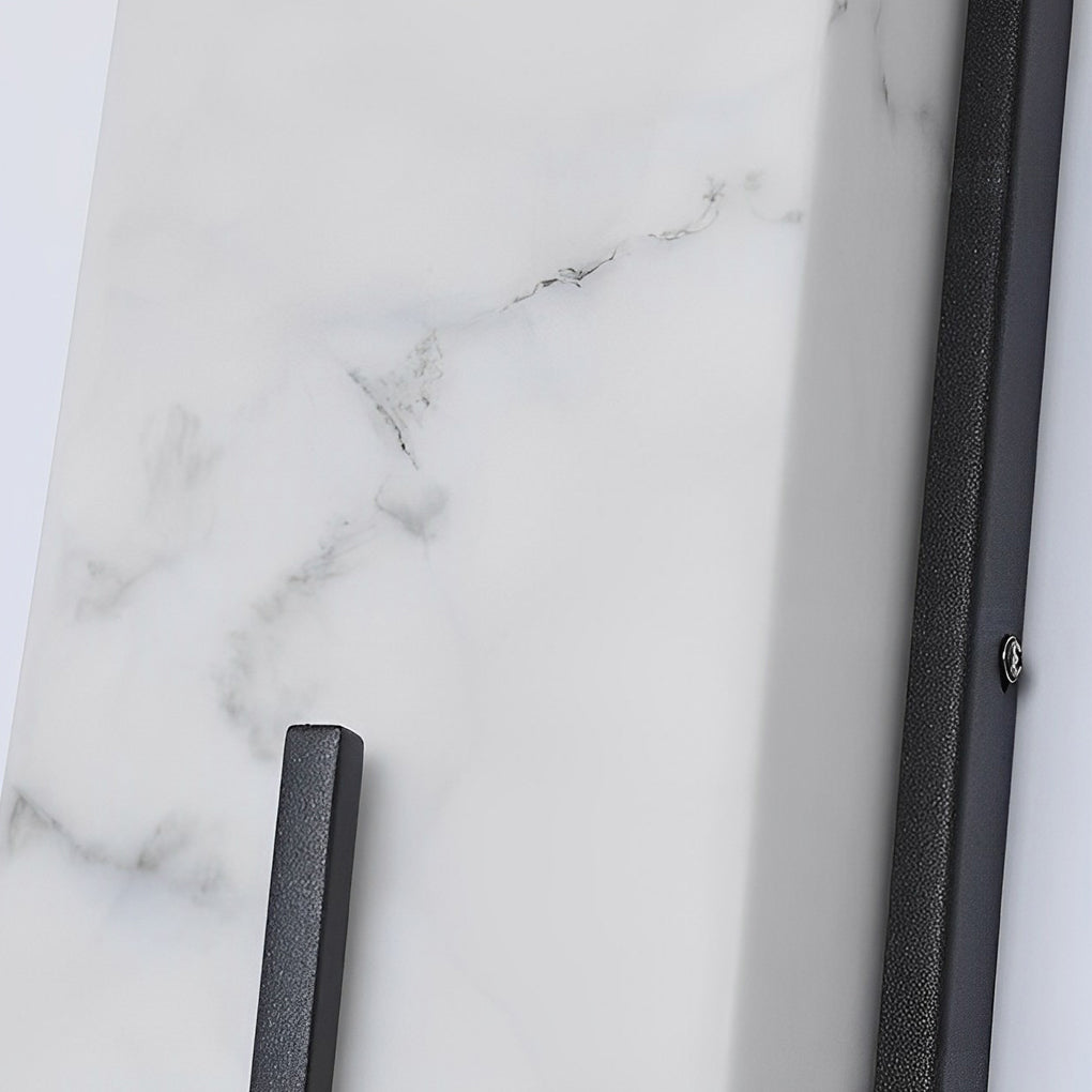 Pleasure Rectangular LED Modern Resin Outdoor Sconce Light