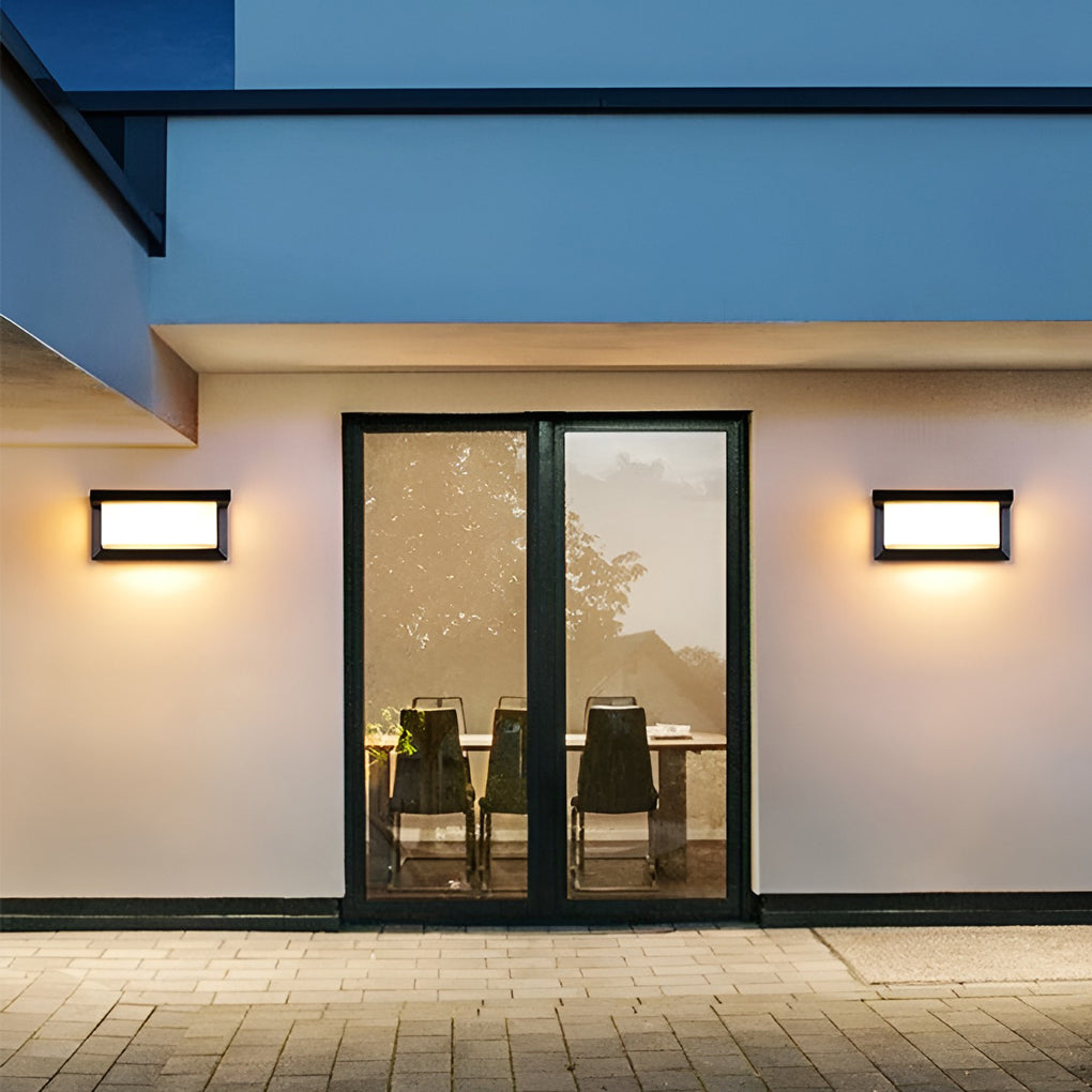 Luke Rectangle Control Induction Modern Outdoor Sconces