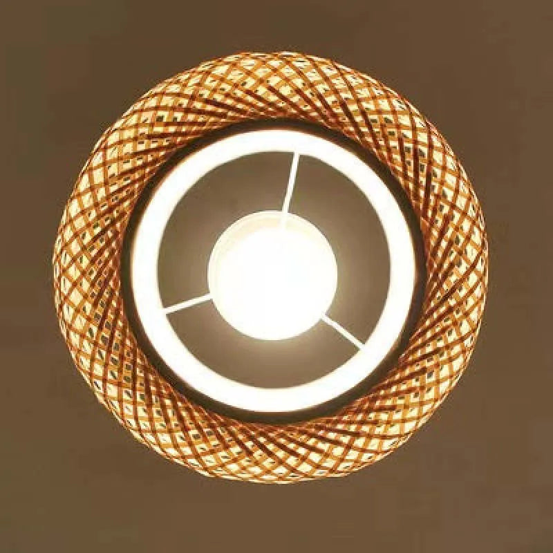 Ritta Natural Rattan Bamboo Pendant Light Lighting - Neutral Decor