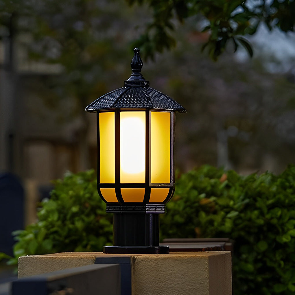 Vincent Retro Outdoor Fence Post Lights