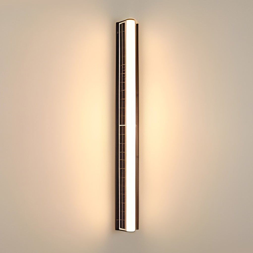 Lione Long LED Solar Linear Outdoor Wall Light