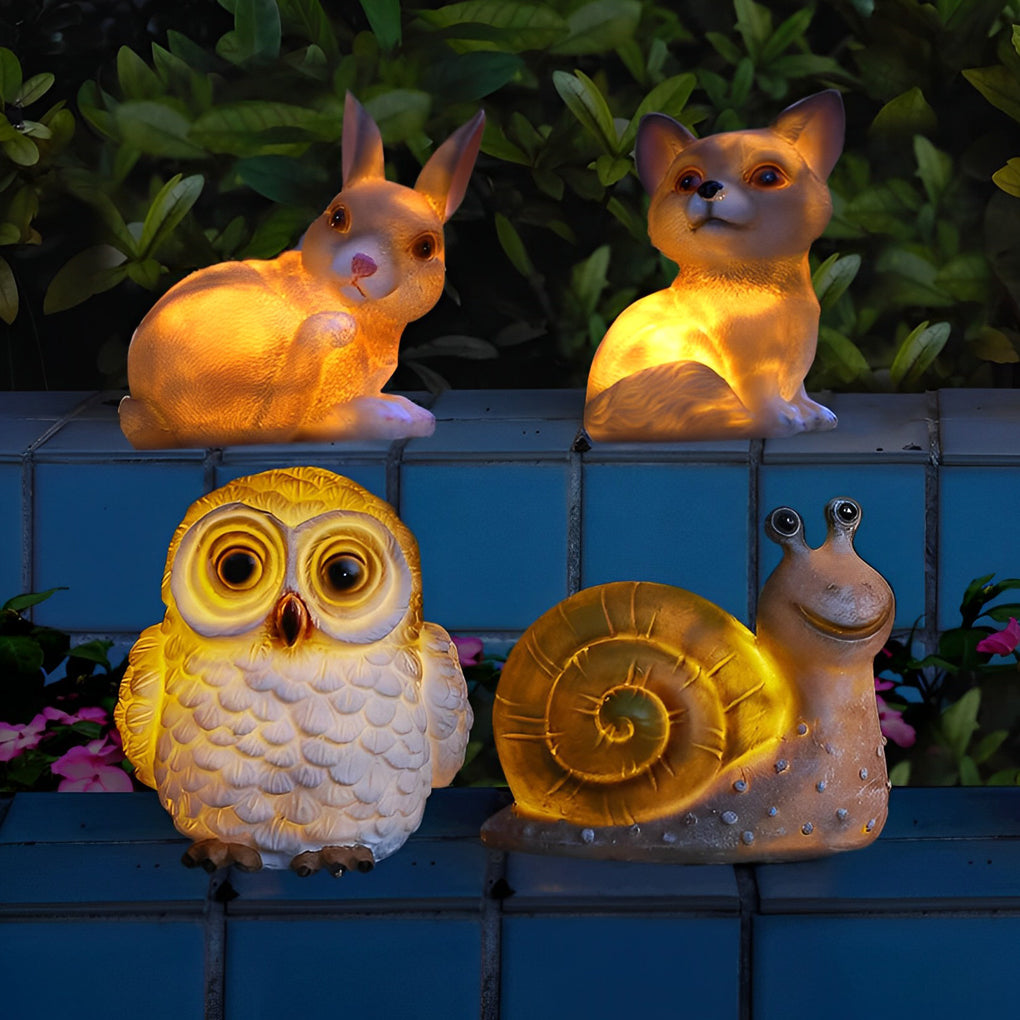 Trcy Small Animal LED Modern Resin Outdoor Lamp