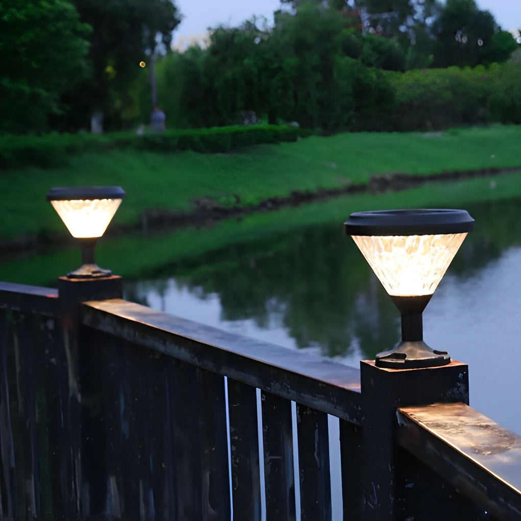 Sparrow Colorful Gradient Modern Outdoor Fence Post Lights