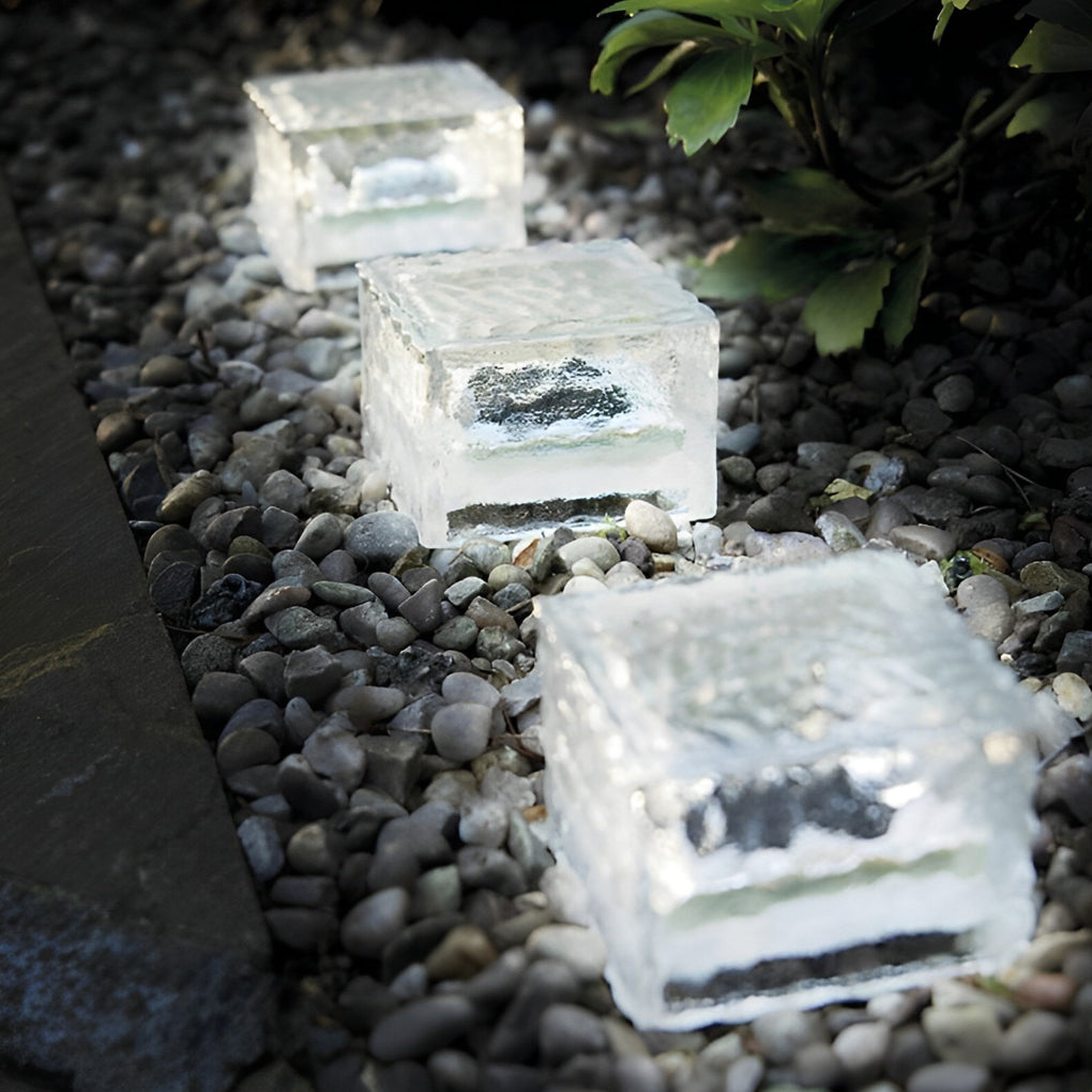 Maglene Ice Cube Colorful Modern  Crystal Outdoor Step Lights