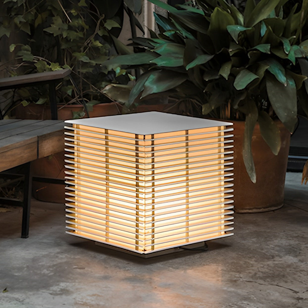 Alina Square Grids LED Outdoor Lawn Lamp