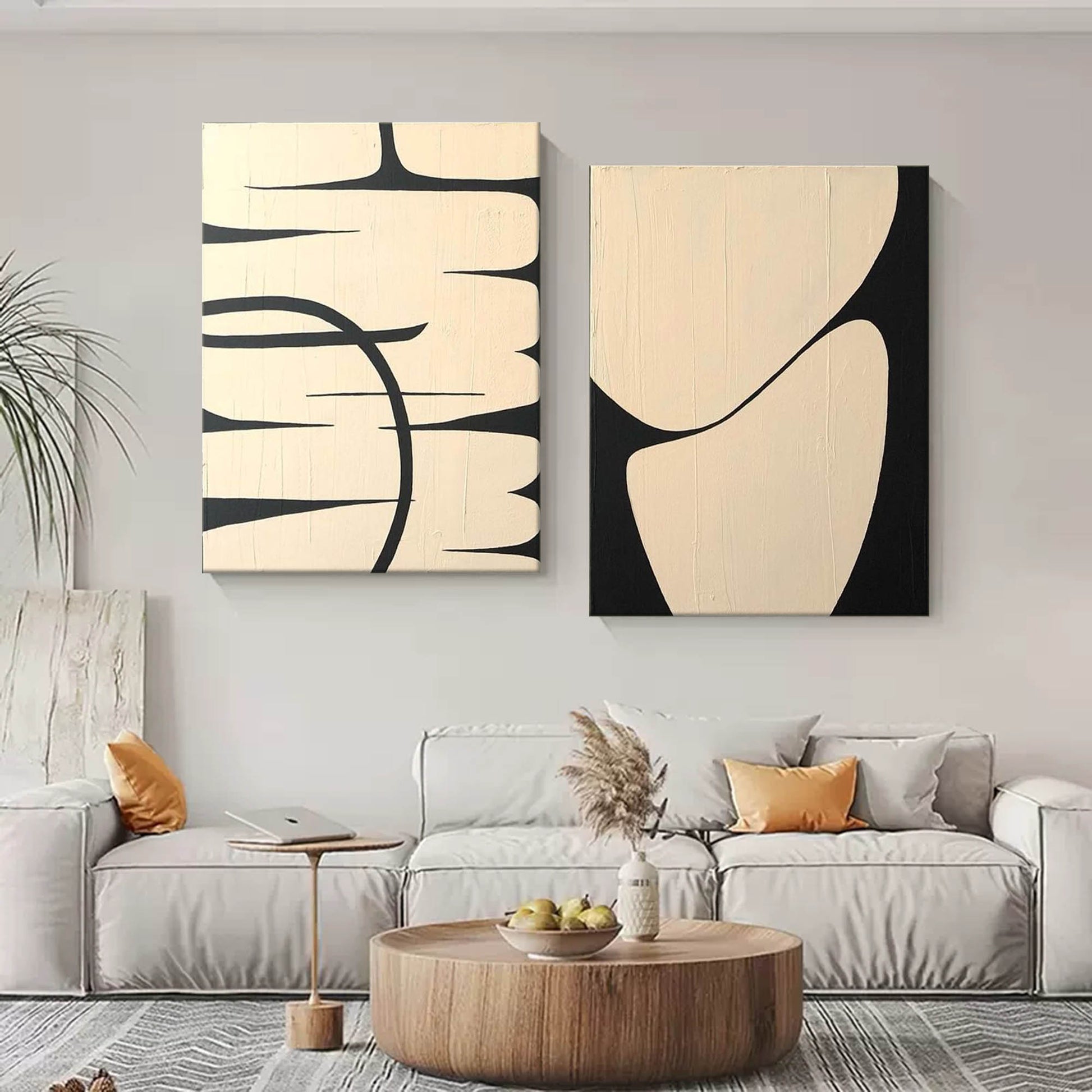 Abstract Painting Set Of 2 SP135 - Neutralighting