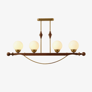 Adorned Linear Chandelier-Neutral Decor