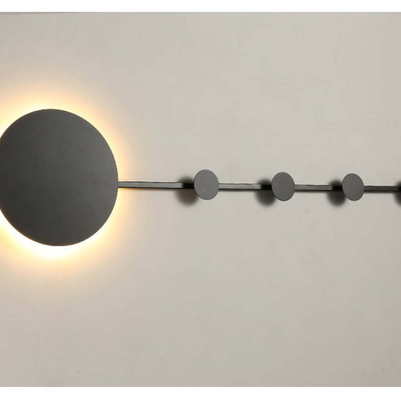 Arisha LED Porch Wall Hanging Coat Rack Creative Wall Lamp - Neutral Decor