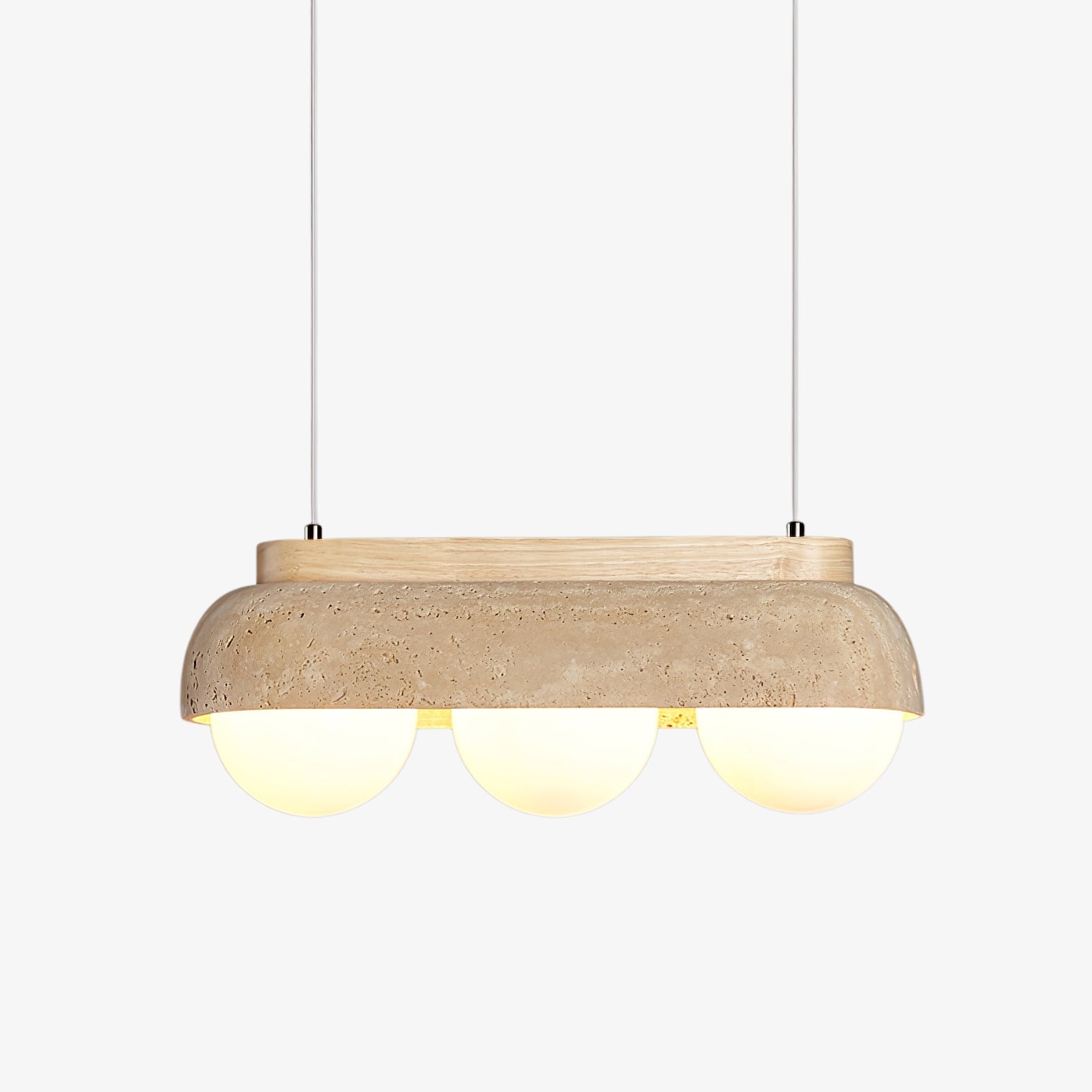 Yeln Travertine Pendant Light-Neutral Decor