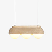 Yeln Travertine Pendant Light-Neutral Decor