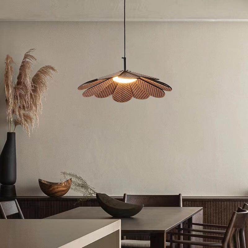 Ritta Vintage LED Pendant Light Walnut Wood Bedroom/Bar/Tea Room - Neutral Decor