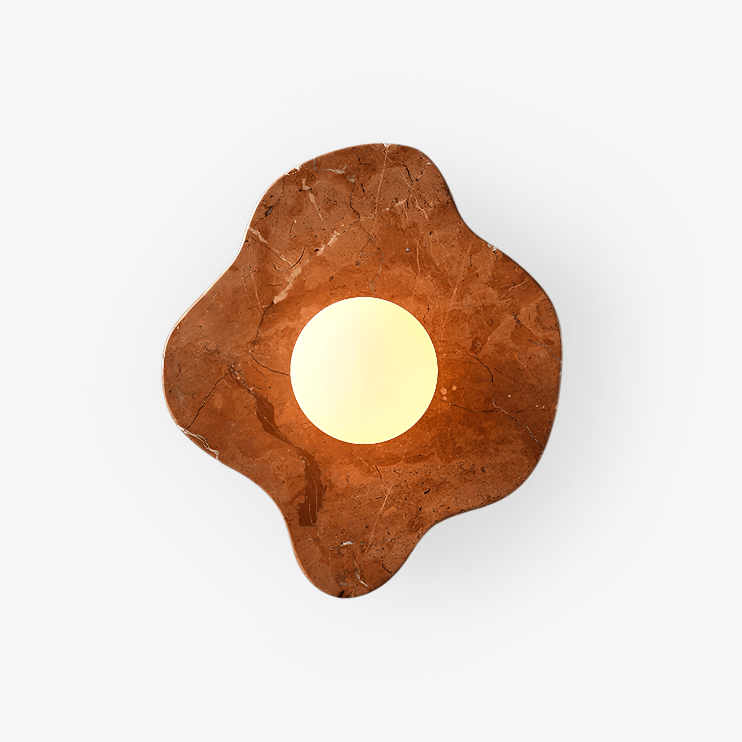 Bloom Rustic Marble Wall Lamp-Neutral Decor