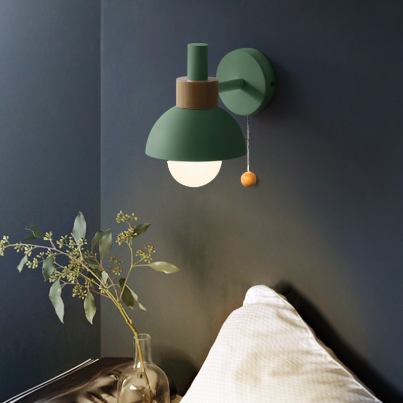 Valentina Modern LED Wall Lamp Metal Glass Bedroom White/Yellow/Pink/Green - Neutral Decor