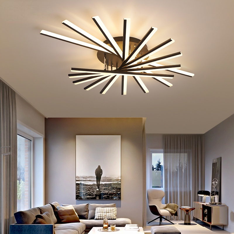 Arisha Linear Flush Mount Ceiling Light, 4 Colour - Neutral Decor