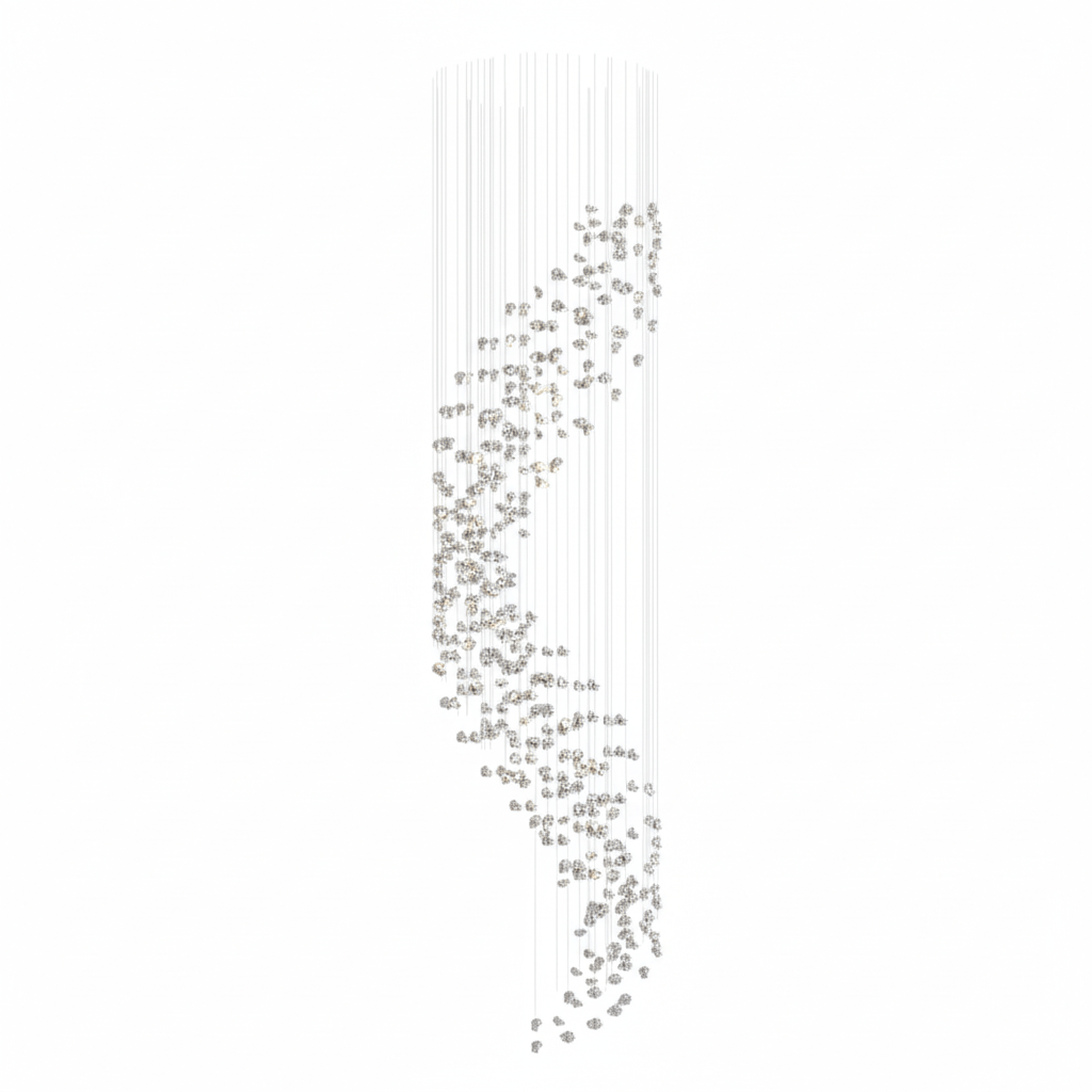 Raw Crystal Customize Chandelier-Neutral Decor