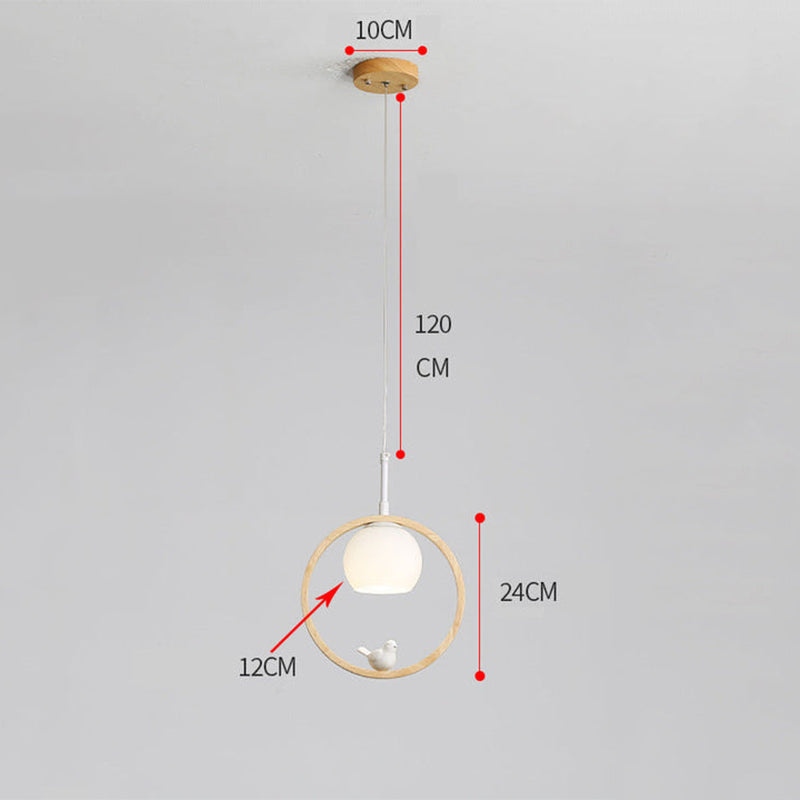 Arisha Wood Bird Aisle Pendant Light Staircase Porch Light - Neutral Decor