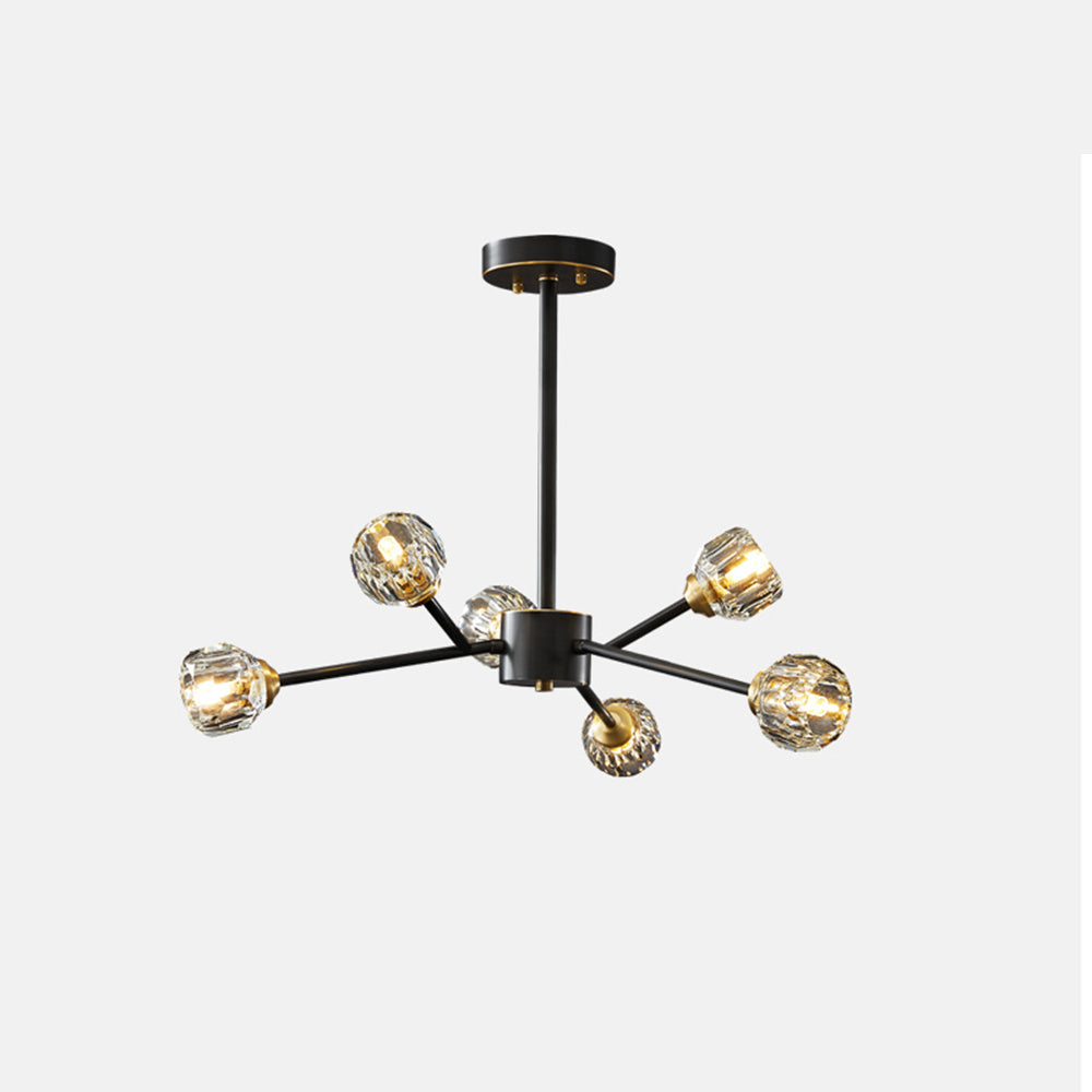 Valentina Modern Blown Metal Pendant Light, Gold - Neutral Decor