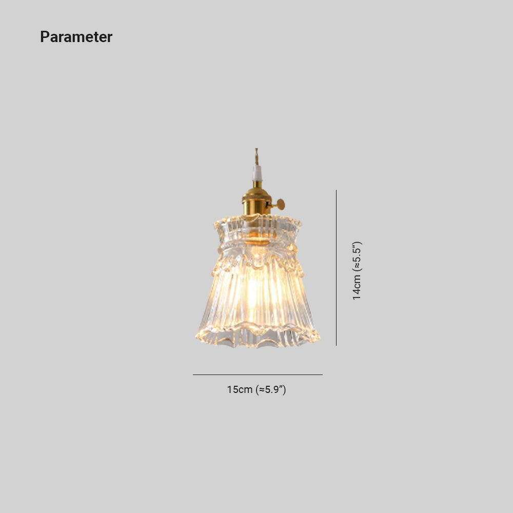 Valentina Art Deco Blown Brass & Glass Pendant Light, 7 Styles - Neutral Decor