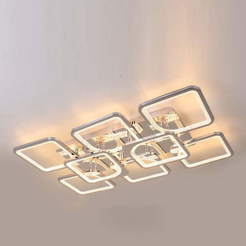 Arisha Modern Square Flush Mount Ceiling Light - Neutral Decor