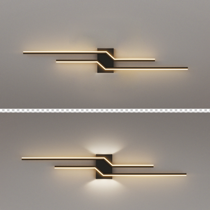 Arisha Minimalist Linear Metal Vanity Wall Light - Neutral Decor