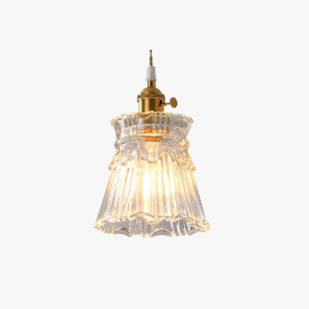 Valentina Art Deco Blown Brass & Glass Pendant Light, 7 Styles - Neutral Decor
